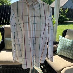 Lands' End Pastel Striped Shirt